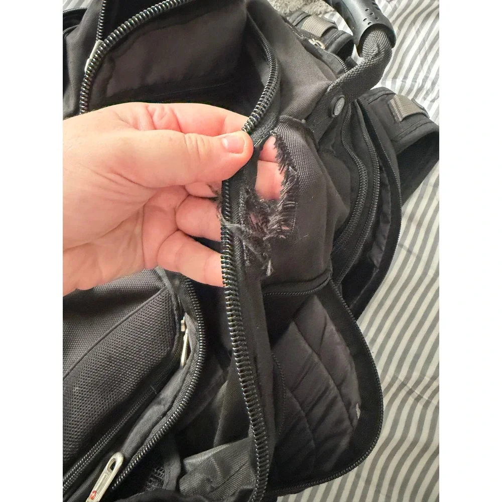 SwissGear Airflow Laptop Backpack Black Multi-Pocket Travel Bag AS IS